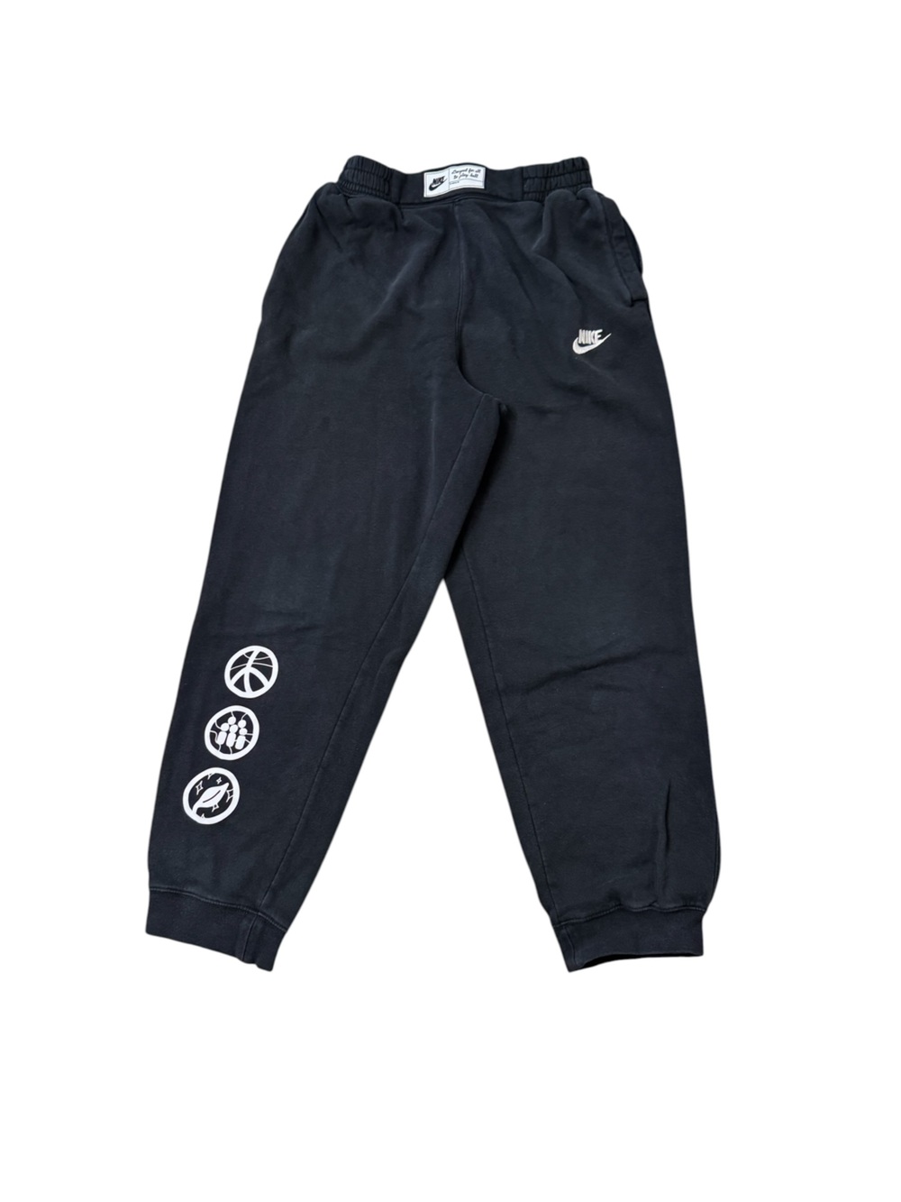Nike | Black Graphic Logo Joggers for Kids Big Boys Size XL